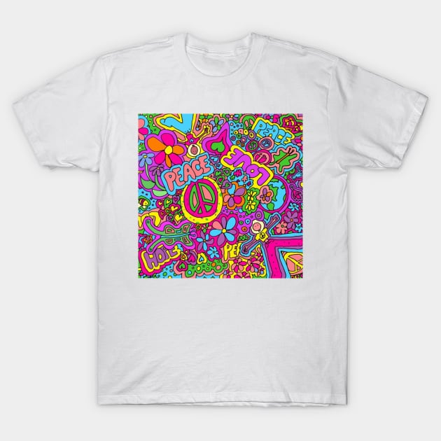 More Love and Peace T-Shirt by TheSkullArmy